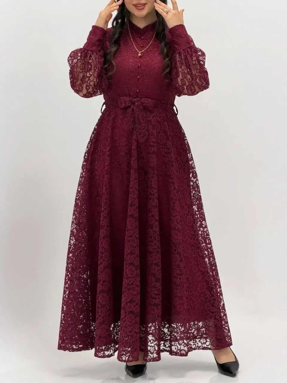 3579-پیراهن مزونی ماهرو